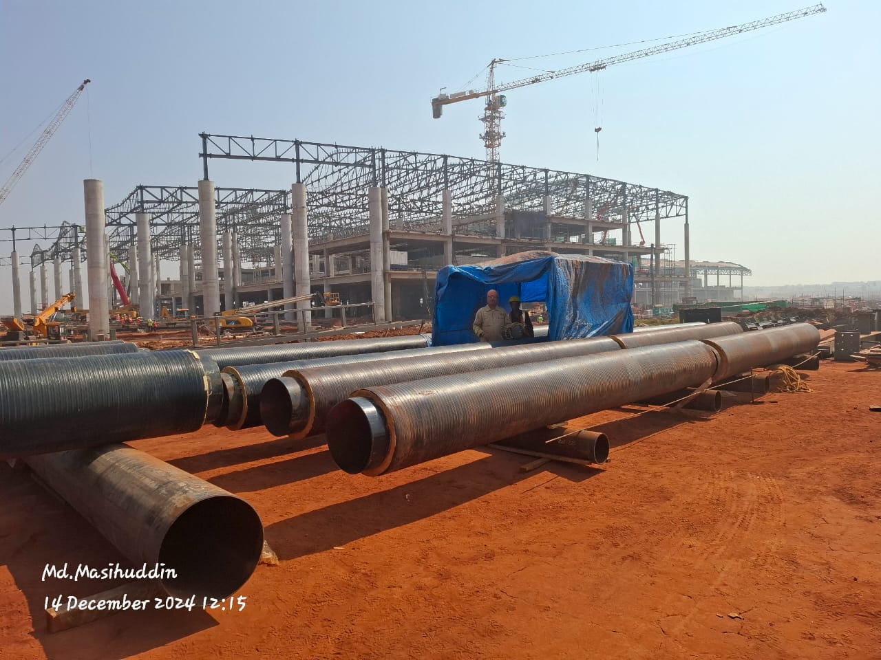 GVIAL VISHAKHAPATNAM  CHIDWATER HYDRANT PIPE LINE FABRICATION AND ERECTION L&T BY CDVL