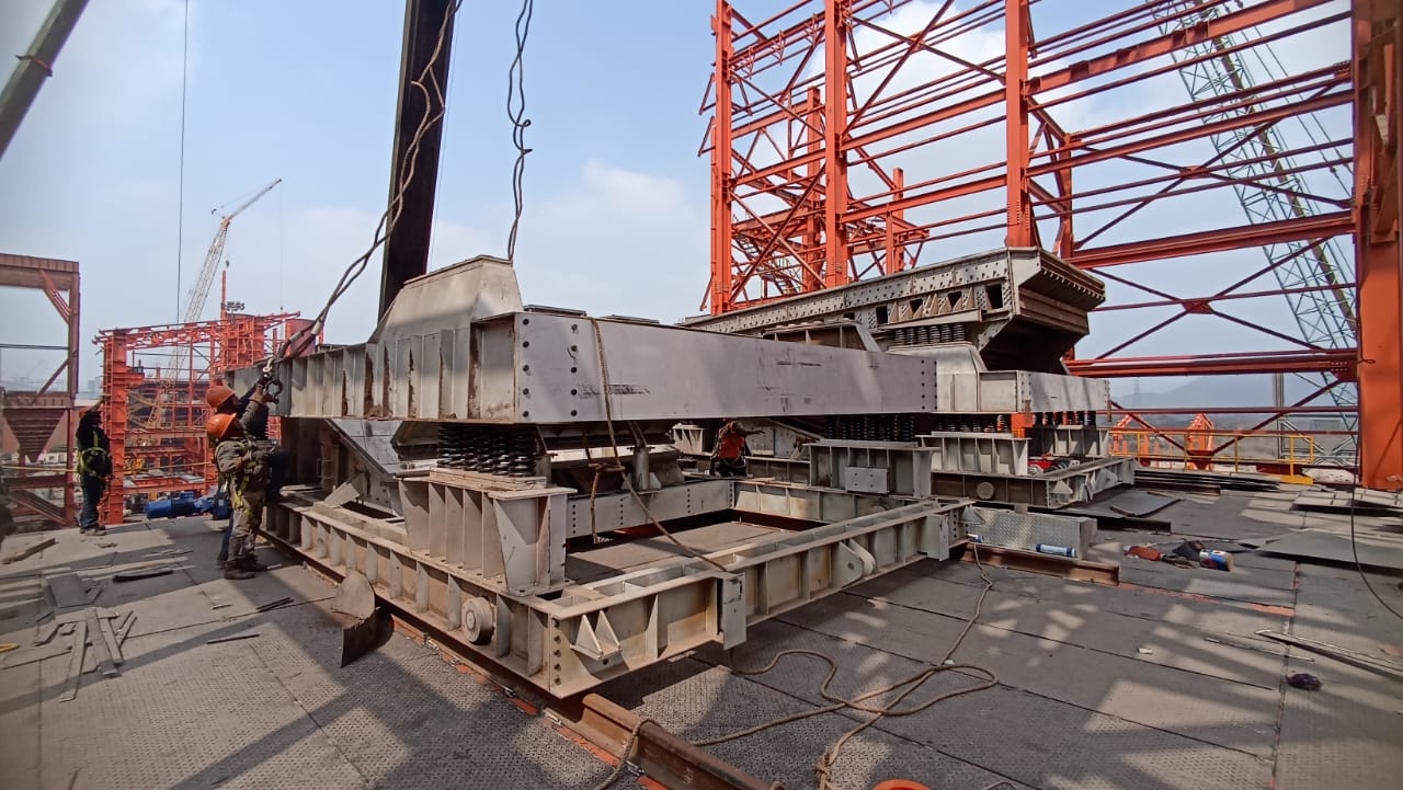 JSW BELLARY SP 5 SCREEN ASAMBALE AND ERECTION BY VREW